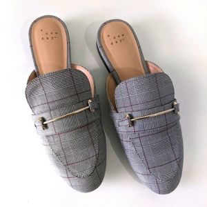 A New Day Plaid Mules